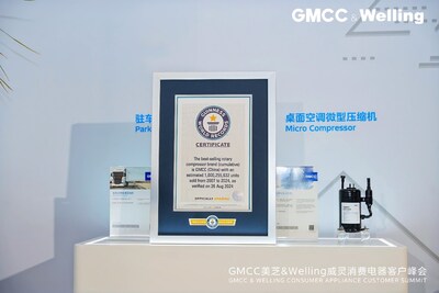 GMCC美芝第10亿台空调压缩机下线获吉尼斯世界纪录™称号