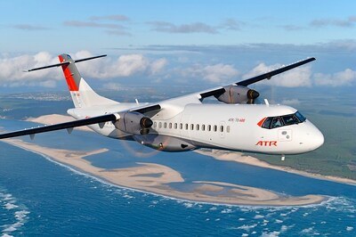 ATR 72-600原型机：阿卡雄湾（Le Bassin dArcachon）和皮拉沙丘（La Dune du Pyla）上的空对空飞行