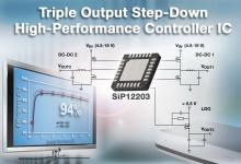 Vishay Siliconix 推出新型三输出降压控制器 IC，真正实现高效电源转换